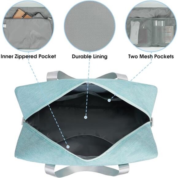 For Spirit Airlines Personal ItemBag 18x14x8 Foldable Travel DuffelBag Underseat - Picture 3 of 7